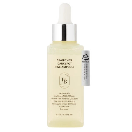 HEVEBLUE - Single Vita Dark Spot Pine-Ampoule - Hiperpigmentáció Elleni Ampulla - 50ml
