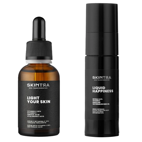 SkinTra - Anti-Aging Glow Set - Öregedésgátló és Ragyogtató Szett - 30 ml + 30 ml
