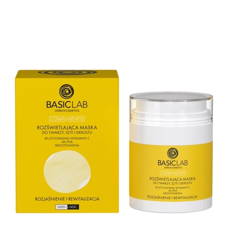 BasicLab - Complementis - Ragyogtató Bőrmaszk Arcra, Nyakra és Dekoltázsra - 50ml