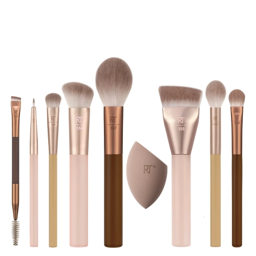 Real Techniques - Face Brushes New Nudes 2.0 All Angles Set - Smink Ecset Készlet