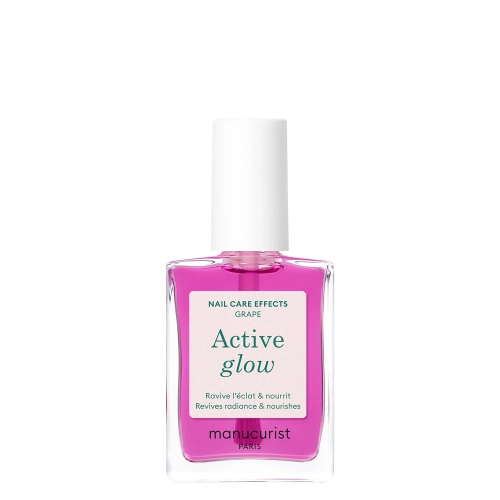 Manucurist - Active - Active Glow - 2 az 1-ben Ápoló Körömlakk - Grape - 15ml