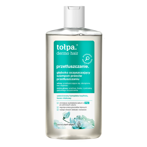 Tołpa - Dermo Hair - Mélyhidratáló Sampon Zsírosodás Ellen - 250ml