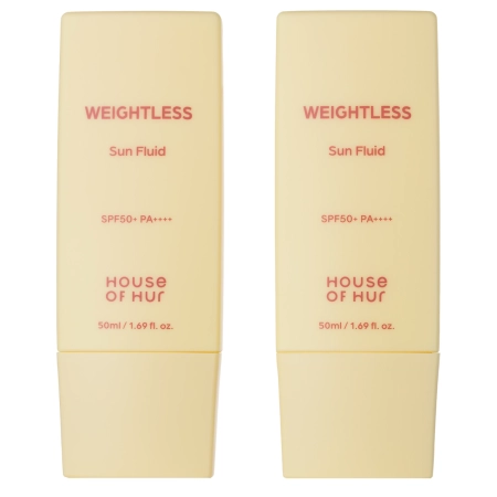 House of Hur - Weightless Sun Fluid Duo Set SPF 50+ PA++++ - Könnyű Napvédő Fluid Arcra - Készlet 2×50ml