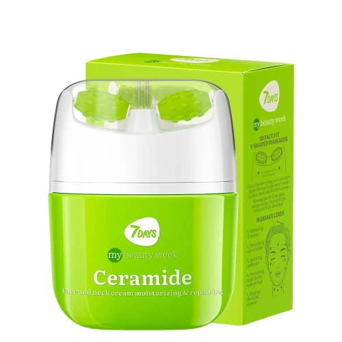 7DAYS - My Beauty Week - Face Cream Massager Nourishing & Repairing Concentrate Ceramide - Regeneráló Arckrém Görgővel - 40ml