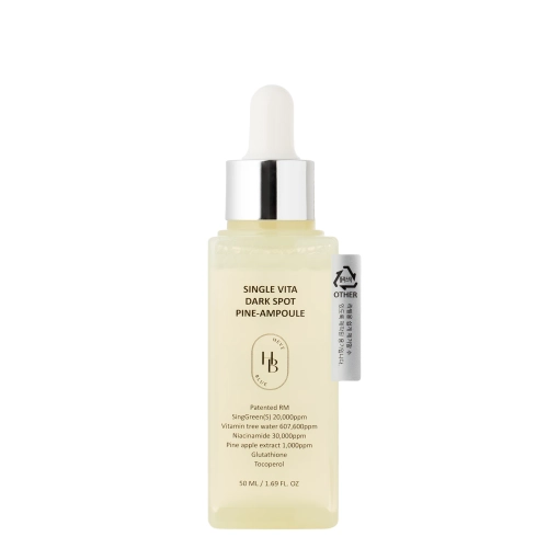 HEVEBLUE - Single Vita Dark Spot Pine-Ampoule - Hiperpigmentáció Elleni Ampulla - 50ml