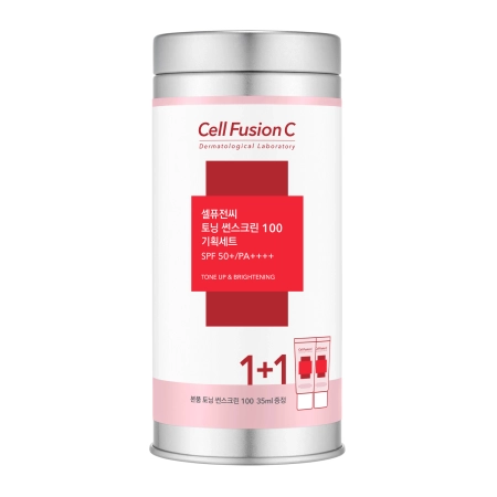 Cell Fusion C - Toning Sunscreen SPF50+ /PA ++++ - Világosító Arckrém - 2x35ml