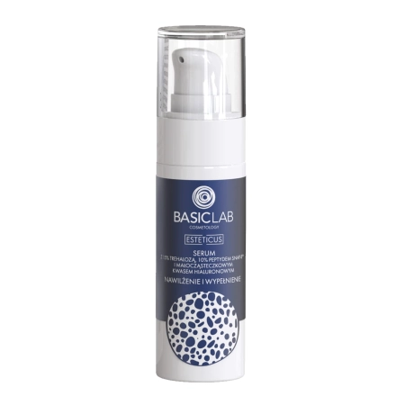 BasicLab - Esteticus - Hidratálás és feltöltés - Szérum 15% trehalózzal, 10% peptiddel és hialuronsavval - 30ml