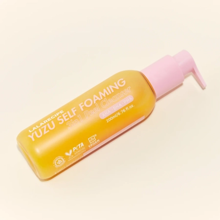 LalaRecipe - Yuzu Self Foaming 3in1 Cleanser - Arctisztító Hab Yuzu Kivonattal - 200ml