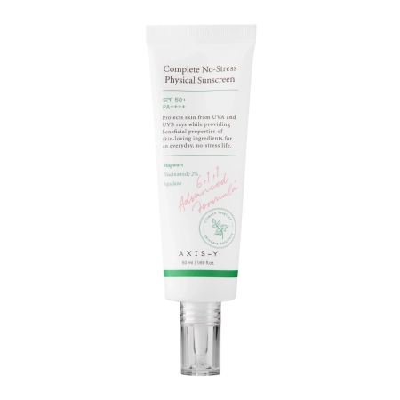 Axis-y - Complete No-Stress Physical Sunscreen SPF50+/PA++++ - Fényvédő Krém Fizikai Szűrőkkel - 50ml