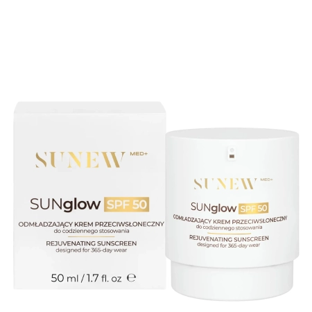 SunewMed+ - SUNglow SPF50 Fiatalító Fényvédő Arcra - 50ml