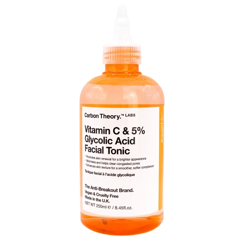 Carbon Theory - SupaVIT-C 5% Glycolic & Vitamin C Facial Tonic - Ragyogtató Arctonik - 250ml