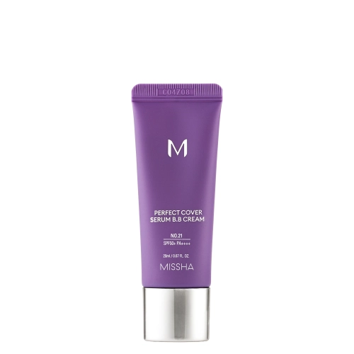 Missha - M Perfect Cover Serum BB Cream SPF50+/PA++++ - Fedő BB Krém-Szérum - No.21 Light Beige - 20ml