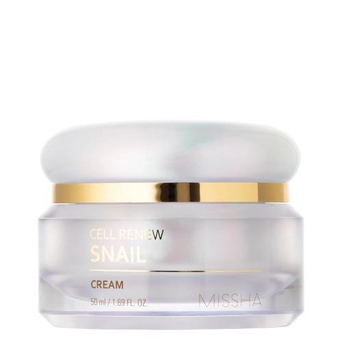 Missha - Super Aqua Cell Renew Snail Cream - Regeneráló Arckrém Csiganyálkával - 50ml