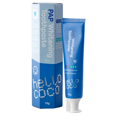 hello coco - Toothpaste PAP - Fehérítő Fogkrém PAP-savval - 75g