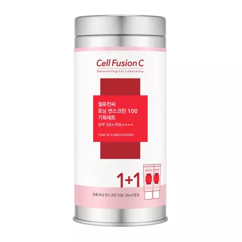 Cell Fusion C - Toning Sunscreen SPF50+ /PA ++++ - Világosító Arckrém - 2x35ml