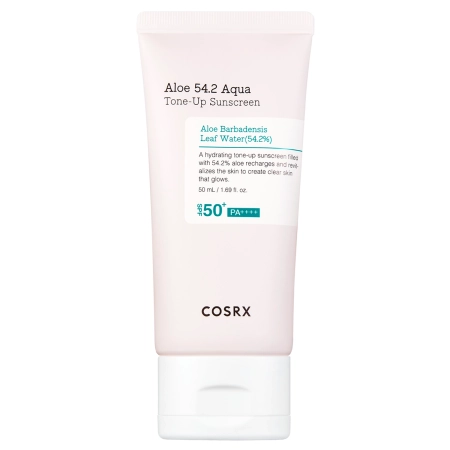 Cosrx - Aloe 54.2 Aqua Tone-Up Sunscreen SPF50+/PA++++ - Hidratáló UV-szűrős Krém - 50ml