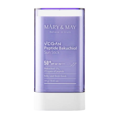 Mary&May - Vegan Peptide Bakuchiol Sun Stick SPF50+/PA++++ - Peptid Stiftes Fényvédő - 18g 