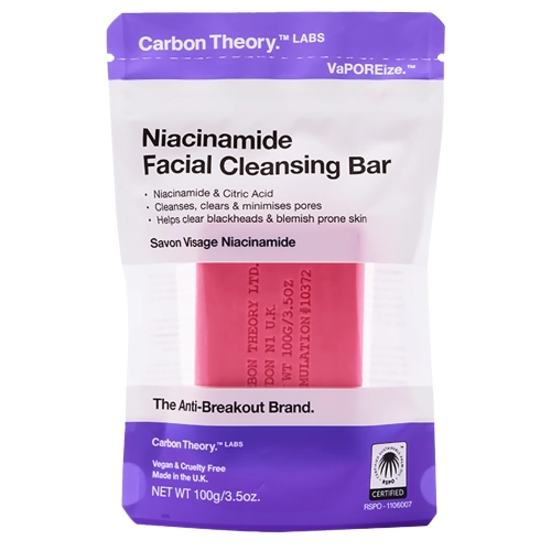 Carbon Theory - VaPOREize Cleansing Bar - Tisztító Szappan Niacinamiddal - 100g