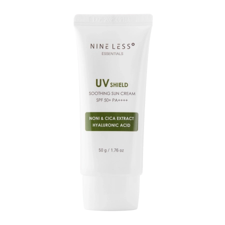 Nine Less - Essentials UV Shield Soothing Sun Cream SPF 50+/PA++++ - Hidratáló Fényvédő Krém - 50g