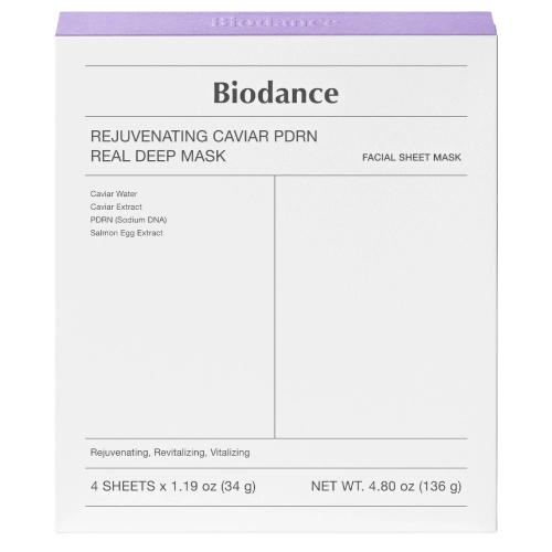 Biodance - Rejuvenating Caviar PDRN Real Deep Mask - Kollagénes Fátyolmaszkok PDRN-nel - 4db/34g