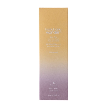 Haruharu Wonder - Black Rice Pure Mineral Relief Napi napvédő SPF50+/PA++++ - Hidratáló Arckrém Fizikai Szűrőkkel - 50ml