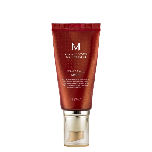 Missha - M Perfect Cover BB Cream EX SPF42/PA+++ - Fedő EX BB Krém - No.13 Bright Beige - 50ml