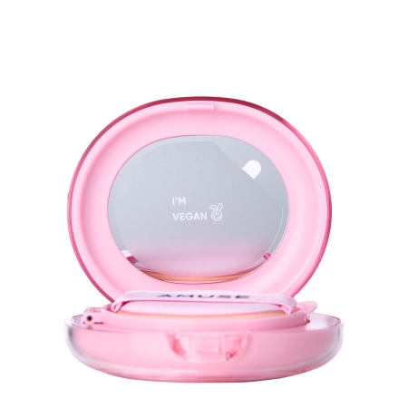 Amuse - Dew Power Vegan Cushion - Vegán Alapozó Párna Ragyogtató Finish-sel - 01 Pure - 15g