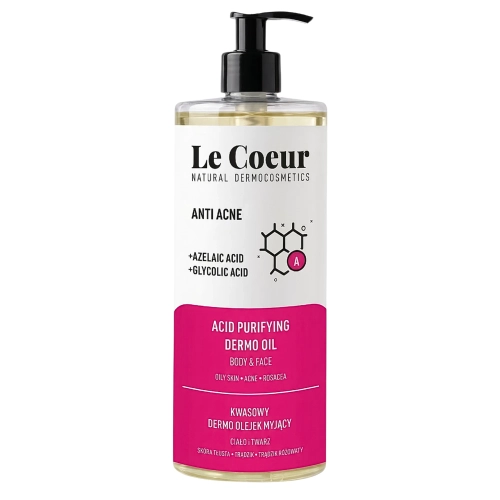 Le Coeur - Anti Acne - Savas Arc- és Testlemosó Olaj - 700ml
