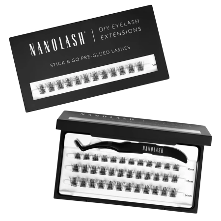 Nanolash - Stick & Go Pre-Glued Lashes - Öntapadós Szempillacsokrok - Harmony Short - 1 csomag