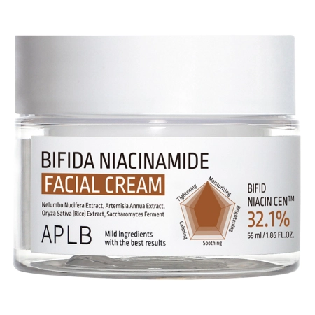 APLB - Bifida Niacinamide Facial Cream - Pórusszűkítő Krém Niacinamiddal - 55ml