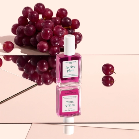 Manucurist - Active - Active Glow - 2 az 1-ben Ápoló Körömlakk - Grape - 15ml