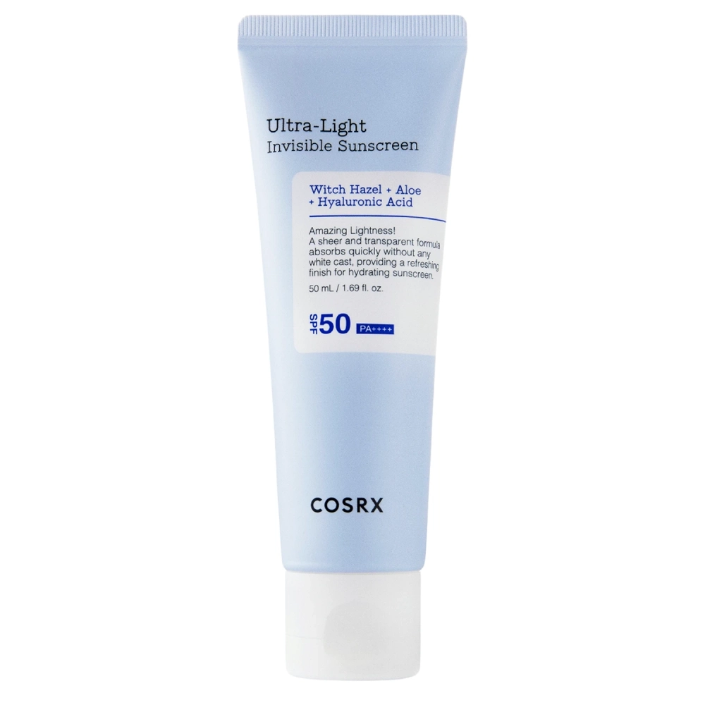 COSRX - Ultra - Light Invisible Sunscreen SPF50+/PA++++ - Hidratáló Hatású Könnyű Fényvédő Krém - 50ml
