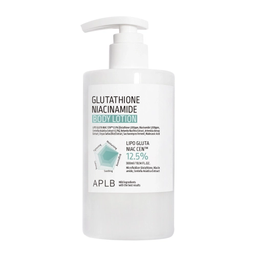 APLB - Glutathione Niacinamide Body Lotion - Világosító és Hidratáló Testápoló - 300ml