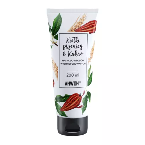 Anwen - Búzacsira és Kakaó - Maszk Erősen porózus Hajra - 200ml