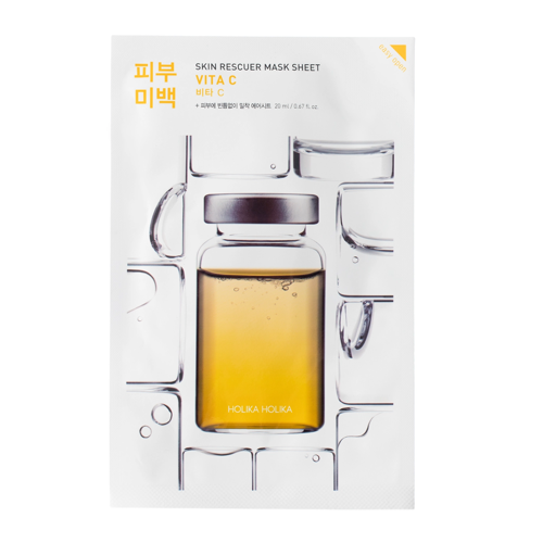 Holika Holika - Skin Rescuer Mask Sheet - Vita C - Világosító Maszk C-vitaminnal - 20ml