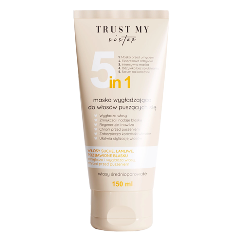 Trust My Sister - 5 az 1-ben Maszk Közepesen Porózus Hajra - 150ml