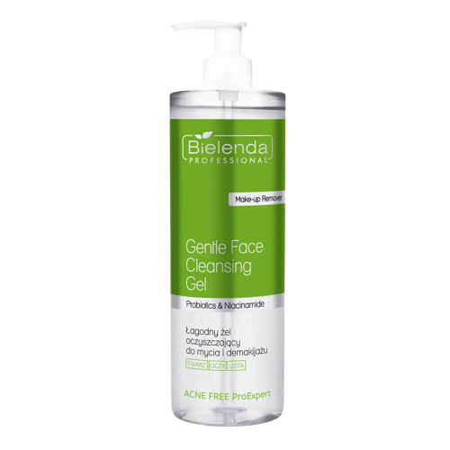 Bielenda Professional - Acne Free ProExpert - Gyengéd Arc-, Szem- és Ajaktisztító Gél - 500ml