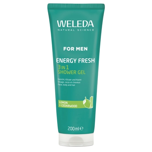 Weleda - For Men Energy Fresh 3 in 1 Shower Gel - Férfi Tusfürdő - 200ml