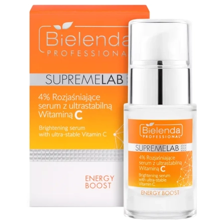 Bielenda Professional - Supremelab - Energy Boost - 4%-os Világosító Szérum Ultra-stabil C-vitaminnal - 15ml