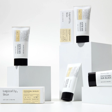 Logically, Skin - Professional Sun Block SPF50+ PA++++ - Nyugtató Arckrém UV-szűrőkkel - 70g