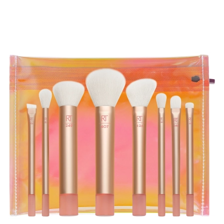 Real Techniques - The Wanderer Travel Brush Kit - Sminkecset Utazó Készlet Kozmetikai Táskával
