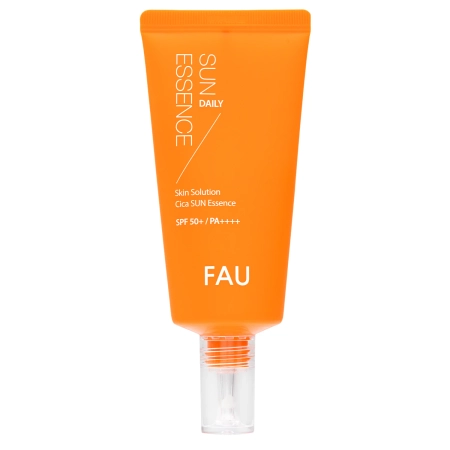 FAU - Skin Solution CICA Sun Essence SPF50+/PA++++ - Nyugtató Eszencia UV-szűrőkkel - 50g