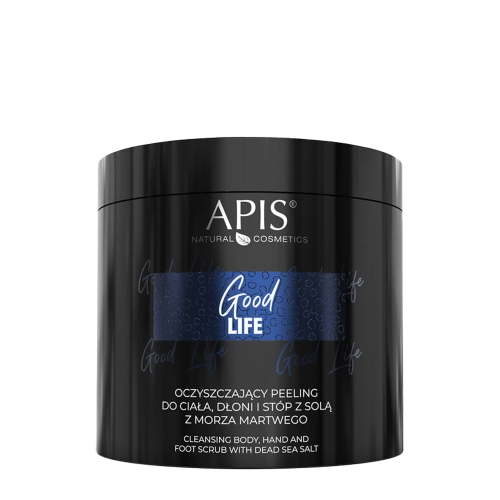 Apis - Good Life - Tisztító Radír Testre, Kézre és Lábra Holt-tengeri Sóval - 700g