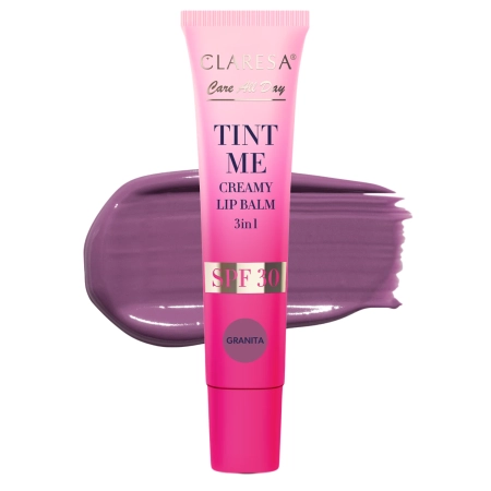 Claresa - Tint Me Creamy Lip Balm 3in1 SPF 30 - Színezett Ajakbalzsam SPF30 UV-szűrővel - Granita - 12 ml