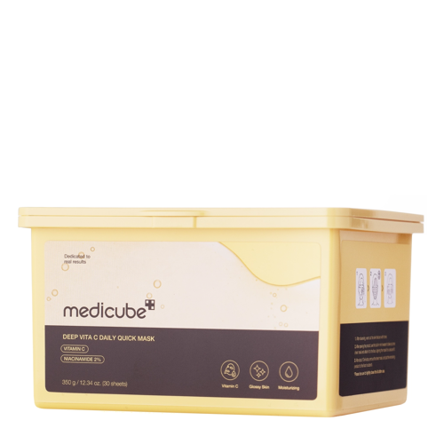 Medicube - Deep Vita C Daily Quick Mask - Világosító Arcmaszk Szett - 30db/300g