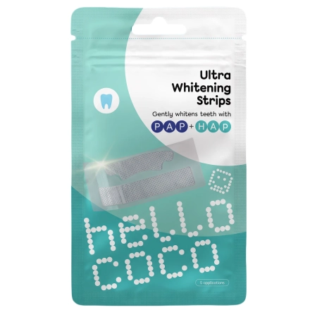 hello coco - Ultra Whitening Strips PAP - Fogfehérítő Csíkok PAP-savval - 10szt
