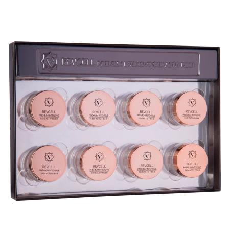 REVCELL - Premium Intensive Skin Activ Fiber Set - Szilárdító és Hidratáló Arcápoló Készlet - Szálak - 8db