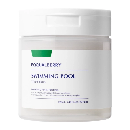 EQQUALBERRY - Swimming Pool Toner Pads - Hidratáló Arckorongok - 70db/220ml