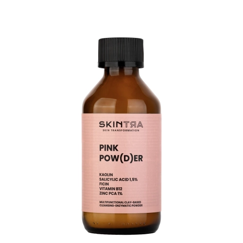 SkinTra - Pink Pow(d)er - Agyag Alapú Multifunkcionális Tisztító és Hámlasztó Enzimes Púder - 40g
