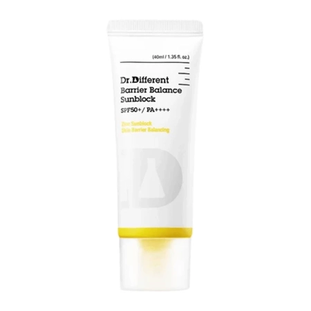 Dr.Different - Barrier Balance Sunblock SPF50+ PA++++ - Ásványi Fényvédő Krém - 40ml